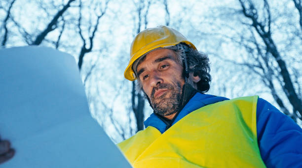 istock Ecologist on fieldwork in beech forest. Sustainability and ecosystem care. 1360029294