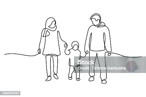 istock Family walking together 1360030167
