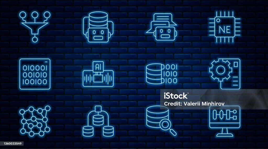 Set Line Algorithm Neural Network Chat Bot Artificial Intelligence Ai ...