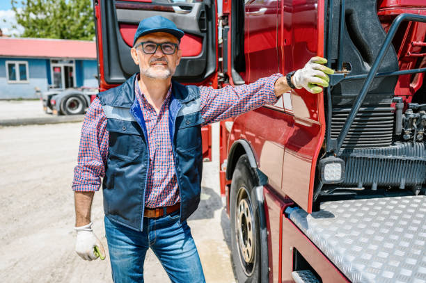 istock Mature truck driver 1360035050
