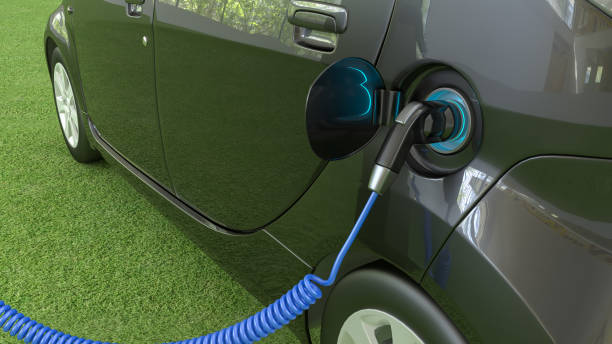 istock Black Electric car charging 1360035808