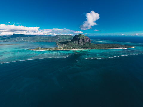 Le Morne in Mauritius island, amazing natural scenery