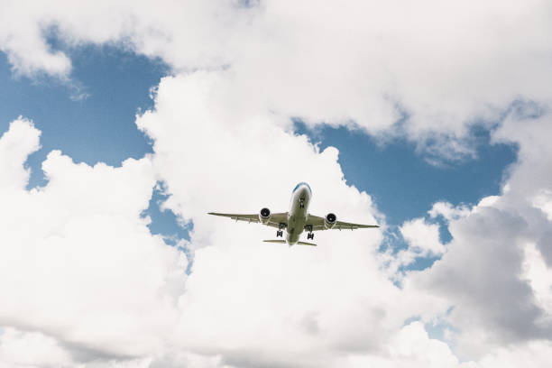 istock Long haul flight landing at the airport 1360037677