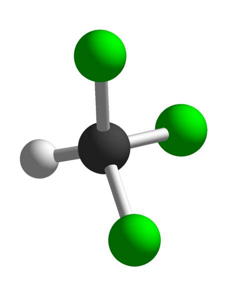 istock Chloroform 3d molecular structure isolated on white background chemistry trichloromethane molecule 1360038167