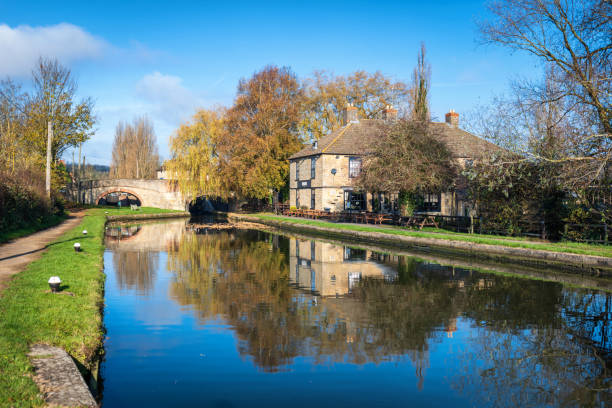 View of the River Bure with the Ferry pub in soft focus in the background