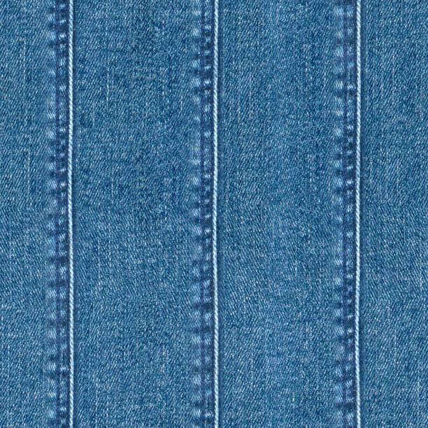 istock Jeans patchwork fashion background. Denim blue grunge textured seamless pattern 1360042775