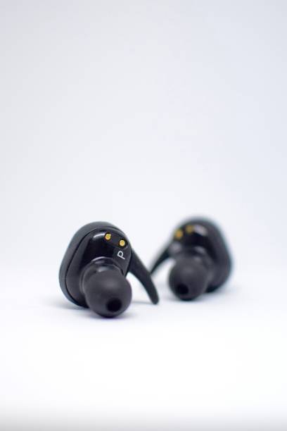 istock Earphones Bluetooth - wireless headphones 1360043369