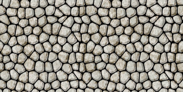 seamless stone textured pattern seamless stone textured pattern cobblestone stock illustrations