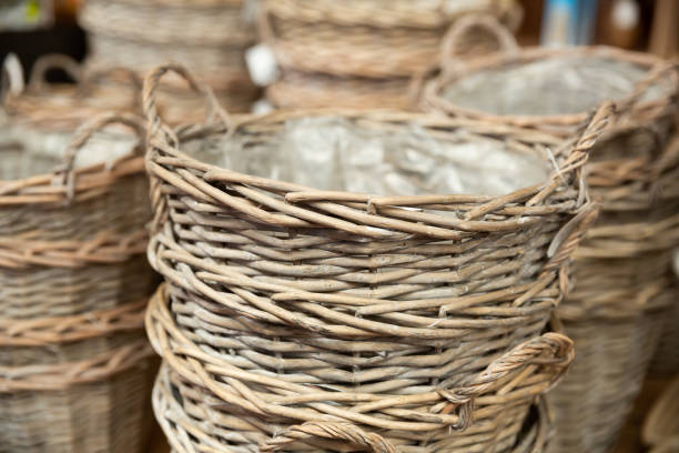 istock Design purpose basket in home decor shop 1360048015