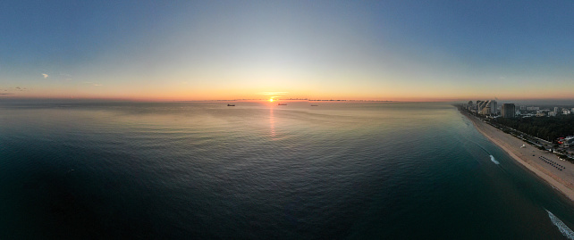 The Florida Coast at Sunrise Near Fort Lauderdale