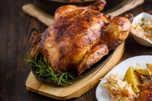 istock roast chicken on a hot plate 1360064352