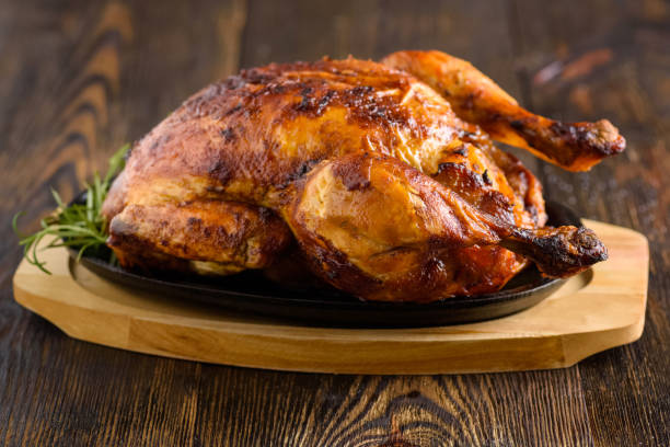 istock roast chicken on a hot plate 1360064480