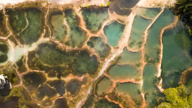 istock Tadom Hill beautiful crystal clear emerald pool during sunrise 1360080743