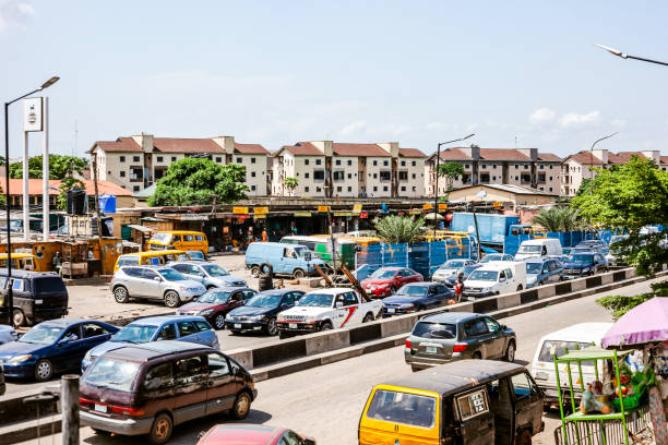 African City Traffic - Lagos, Nigeria stock photo
