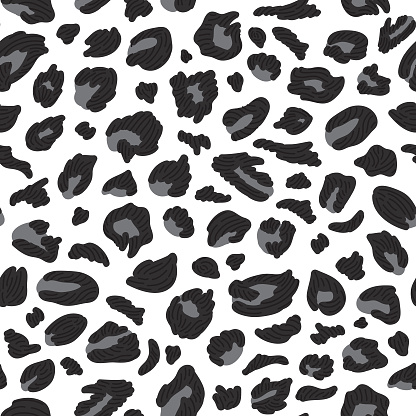 Wild and Bright 90s Snow Leopard Print Spotted Pattern