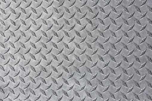 Background photo of a shiny steel diamond plate.