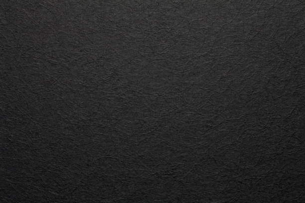 黒い紙のテクスチャの背景 - 黒色 ストックフォトと画像
