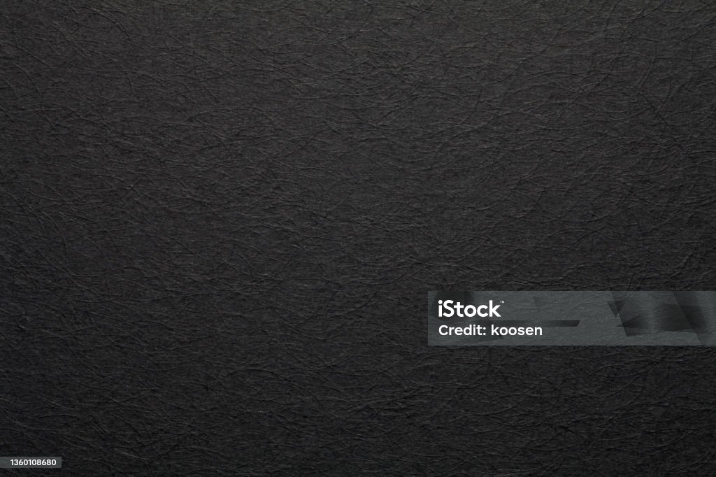 black paper texture background Sheet of black paper texture background Textured Stock Photo
