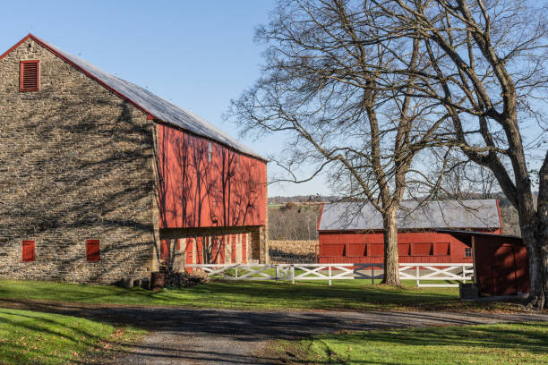 istock Red Barn in Rural Pennsylvania 1360110340