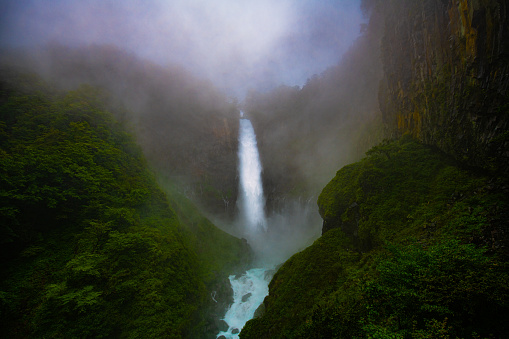 A majestic waterfall found in Japan