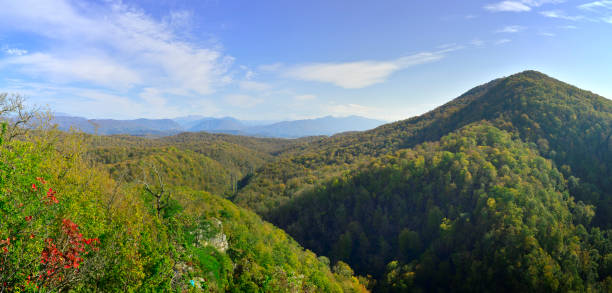 istock Panorama of the Caucasus Mountains 1360111997