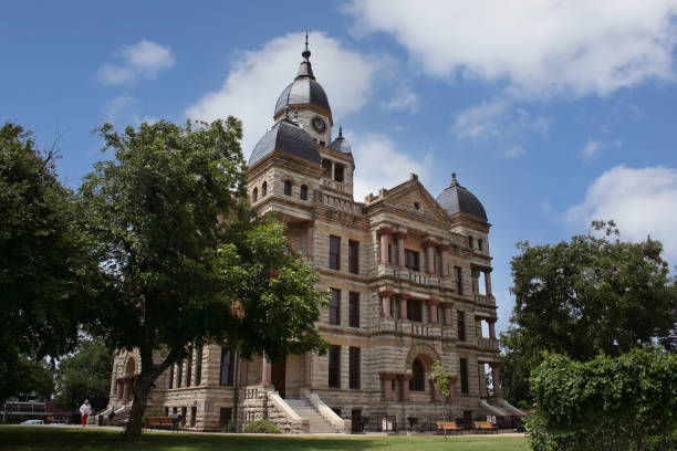 istock Denton County Courthouse in downtown Denton, TX 1360112799