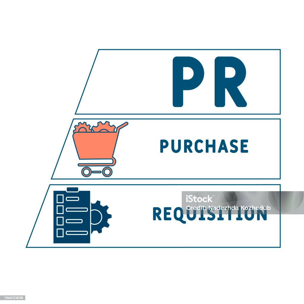 Purchase Rrequisition Icon Pr Purchase Requisition Acronym Stock Illustration - Download Image Now ...