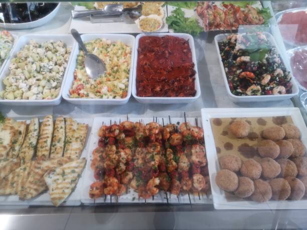 fish shop with variety of exposed sea fish