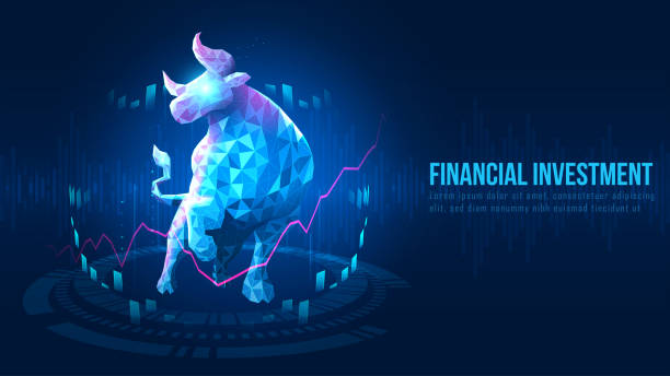istock Concept art of Bullish in futuristic idea 1360143232