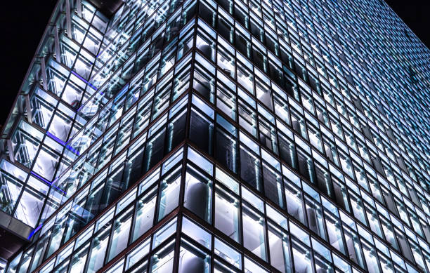 istock Low Angle View Of Glass Building 1360144517