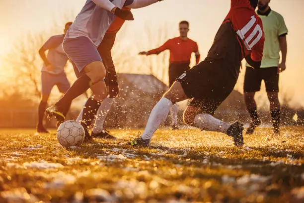 Photo of Male soccer match