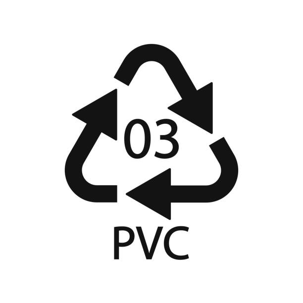 High-density Polyethylene 03 PVC Icon Symbol High-density Polyethylene 03 PVC Icon Symbol polypropylene stock illustrations