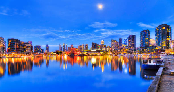 melb docklands blu largo - melb foto e immagini stock