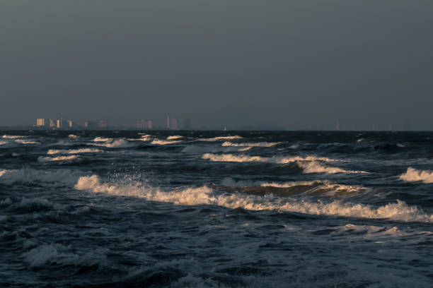 istock sea waves coming into the beach 1360160347