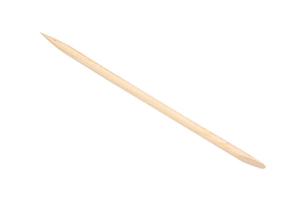 istock Orange wood stick isolated on white background 1360164076