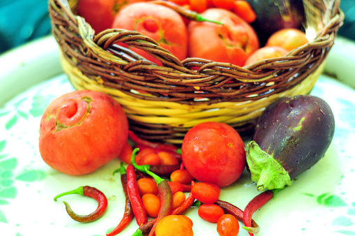 The best-selling products in the market in summer are tomatoes, peppers, eggplants.