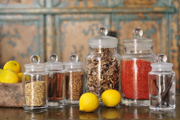istock Seeds in jars and lemon 1360169339