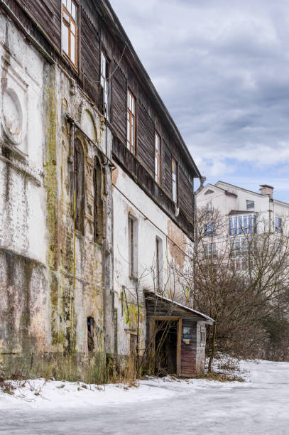 istock Abandoned residential building 1360172406