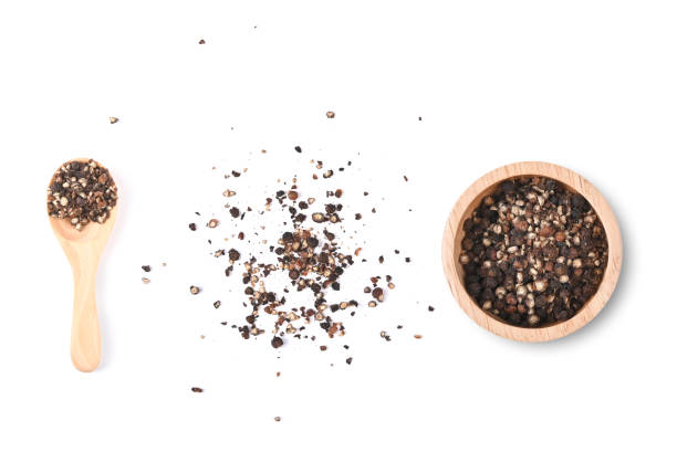 istock Ground black pepper isolated on a white background 1360173909