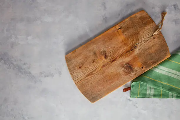 Photo of Marble Rock and Cutting Board Food Background