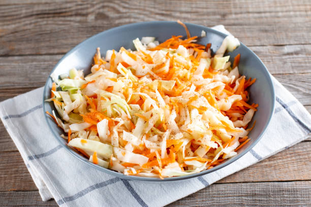 istock Stewed cabbage with meat. Preparation of the recipe, step by step. 1360182034