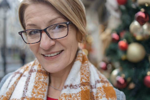 istock Senior stylish woman  looking at 1360186707