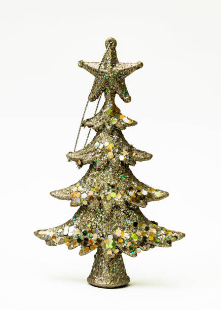 istock Shiny silver Christmas balls decorations on a white background 1360192863