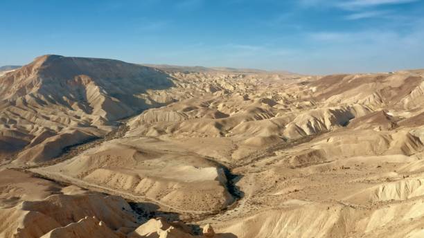 istock Beautiful drone view above sand hills 1360193651