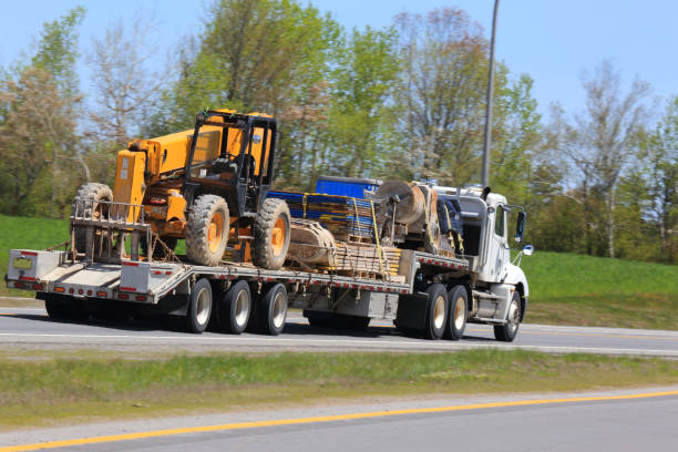 istock Semi-truck on highway working. 1360196210