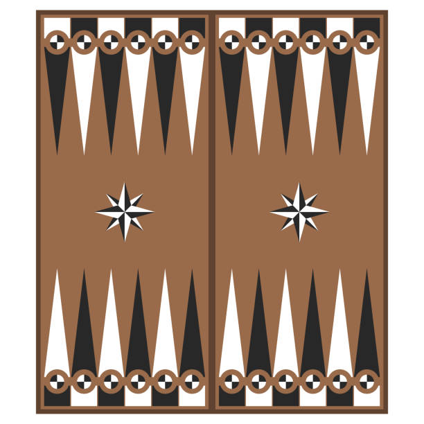 vector image with backgammon board vector image with backgammon board for your project backgammon stock illustrations