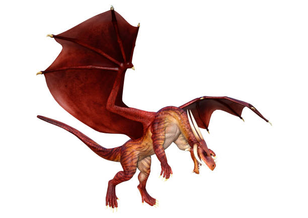 istock 3D Rendering Fairy Tale Dragon on White 1360199528