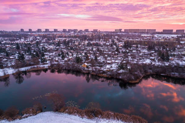 istock Tarnow Cityscape at Beautiful Sunrise. Drone View 1360200234