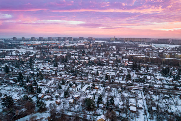 istock Tarnow Urban Landscape at WInter from Drone 1360200282