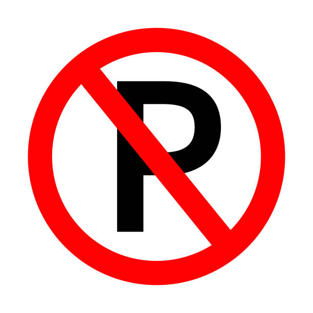 Parking Forbidden Sign Of Dont Parking Icon Of Forbidden Park Of